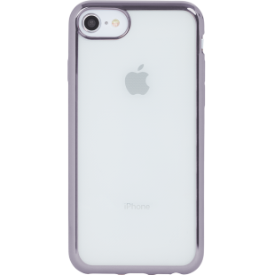 Coque semi-rigide transparente métal Gris sidéral pour iPhone 5/5S/SE