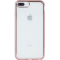 Coque souple transparente métal rose pour iPhone 6 Plus/6S Plus/7 Plus/8 Plus