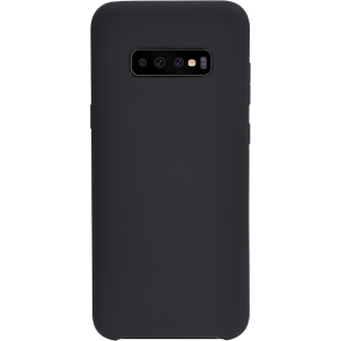 Coque Silicone SoftTouch Noire pour Samsung G S10 Bigben