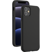 Coque Silicone SoftTouch Noire pour iPhone 12 mini Bigben