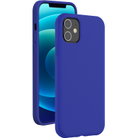 Coque Silicone SoftTouch Bleue pour iPhone 12 / 12 Pro Bigben