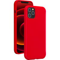 Coque Silicone SoftTouch Rouge pour iPhone 12 Pro Max Bigben