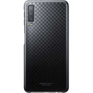 Coque rigide noire et transparente Evolution Samsung pour Galaxy A7 A750 (2018)