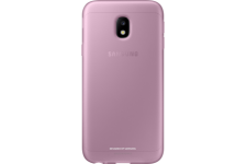 Coque semi-rigide Samsung EF-AJ330TP rose translucide pour Galaxy J3 J330 2017