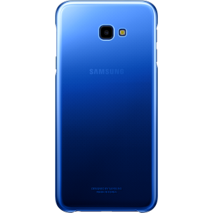 Coque rigide Evolution Samsung bleue et transparente pour Galaxy J4+ J415
