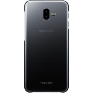Coque rigide Evolution Samsung noire et transparente pour Galaxy J6+ J610