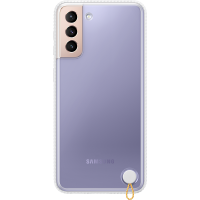 Coque Renforcée Clear Protective Contour Blanc pour Samsung G S21+ 5G Samsung