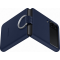 Coque Samsung G Z Flip 3 Silicone avec anneau Bleue Samsung