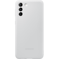 Coque Silicone Gris Clair pour Samsung G S21+ 5G Samsung