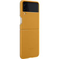 Coque en Cuir pour Samsung G Z Flip 3 Moutarde Samsung