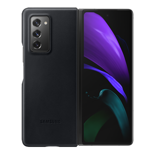 Coque en Cuir pour Samsung G Z Fold 2 Noire Samsung