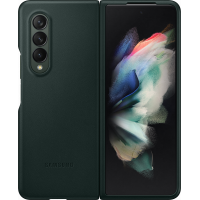 Coque en Cuir pour Samsung G Z Fold 3 Verte Samsung