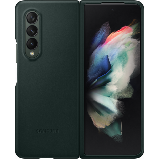 Coque en Cuir pour Samsung G Z Fold 3 Verte Samsung