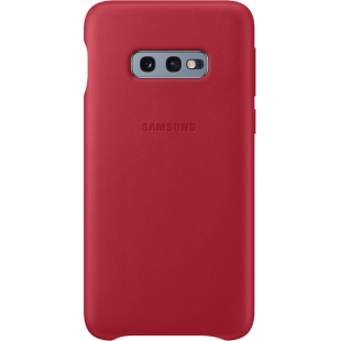 Coque rigide en cuir rouge Samsung EF-VG970LR pour Galaxy S10e G970