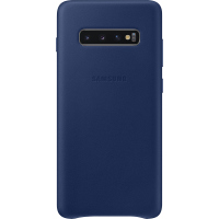 Coque en Cuir pour Samsung G S10 Plus Bleue marine Samsung