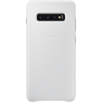 Coque rigide en cuir blanc Samsung EF-VG975LW pour Galaxy S10+ G975