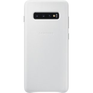 Coque rigide en cuir blanc Samsung EF-VG975LW pour Galaxy S10+ G975