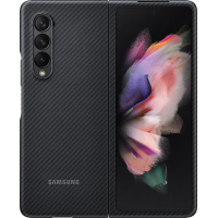 Coque Aramid Fonction stand Noire pour Samsung G Z Fold 3 Samsung