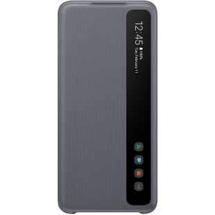 Folio Clear View Cover Gris pour Samsung G S20 Samsung