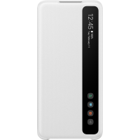 Folio Clear View Cover Blanc pour Samsung G S20 Samsung