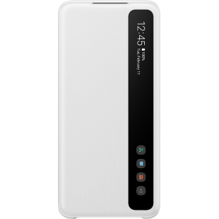 Folio Clear View Cover Blanc pour Samsung G S20 Samsung