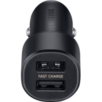 Chargeur voiture double Mini USB A+A 4.8A (2.4+2.4A) mini Noir Samsung