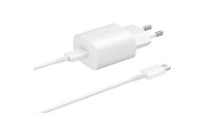 Chargeur maison 25W Power Delivery + Câble USB C/USB C Blanc Samsung