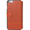 Etui folio Façonnable orange micro perforé pour iPhone 6/6S