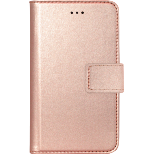 Etui folio universel rose métal taille S