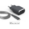 Chargeur maison rapide et intelligent 2.4A + Câble renforcé USB A/Lightning 1,2 m Gris Force Power