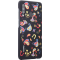 Coque semi-rigide noire florale Huawei pour P30 Lite