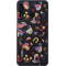 Coque semi-rigide noire florale Huawei pour P30 Lite