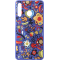 Coque semi-rigide bleue florale Huawei pour P30 Lite