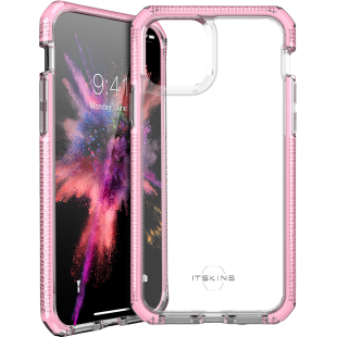 Coque semi-rigide Itskins Supreme Clear rose pour iPhone 11 Pro Max