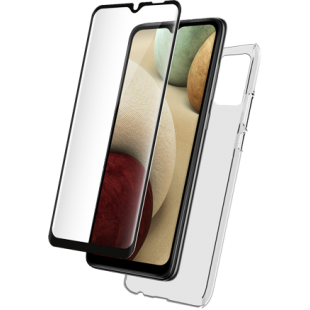 Pack Coque souple Transparente + Protège-écran 2.5D en Verre trempé pour G A12 Samsung Bigben