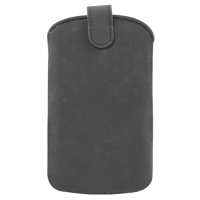 Pouch universel vertical noir avec étoiles embossées