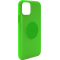 Coque Silicone Icon aimantée Verte Fluo pour iPhone 11 Puro