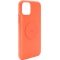 Coque Silicone Icon aimantée Orange Fluo pour iPhone 11 Puro