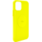 Coque Silicone Icon aimantée Jaune Fluo pour iPhone 11 Puro