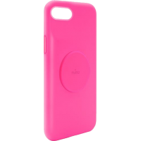 Coque Apple iPhone 6/7/8/SE/SE22 Silicone Icon aimantée Fuchsia Fluo Puro