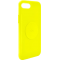 Coque Silicone Icon aimantée Jaune Fluo pour iPhone 6/7/8/SE20 Puro
