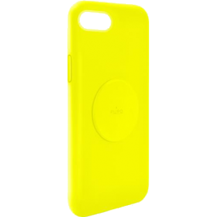 Coque Silicone Icon aimantée Jaune Fluo pour iPhone 6/7/8/SE20 Puro