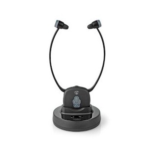 Casque TV sans fil RF Intra-Auriculaire Durée de lecture maximale de batterie: 7 hrs 25 m Audio numérique Station de charge