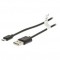 Câble USB 2.0 AM - MBM USB A Mâle - Micro B mâle 3.00 m Noir