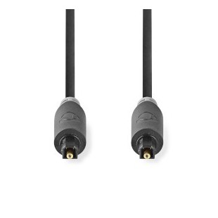 Câble audio optique TosLink Male TosLink Male 5.00 m Rond PVC Anthracite