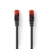 Câble Cat 6 RJ45 Male RJ45 Male U/UTP 20 m Dehors Rond PVC Noir