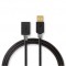 Câble USB USB 2.0 USB-A Mâle USB-A Femelle 480 Mbps Plaqué or 3.00 m Rond PVC Anthracite