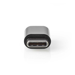 Adaptateur USB USB 2.0 USB-C™ Mâle USB Micro-B femelle 480 Gbps Plaqué or Anthracite