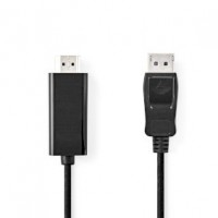 Câble Display Port DisplayPort Mâle HDMI™ Connecteur 4K@30Hz Plaqué nickel 1.00 m Rond PVC Anthracite