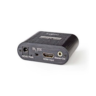 Convertisseur HDMI HDMI™ entrée SCART Femelle Une voie 480i 18 Gbps Métal